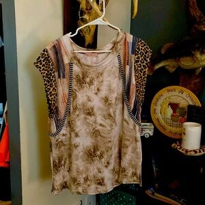 Ces Femme leopard tie dye